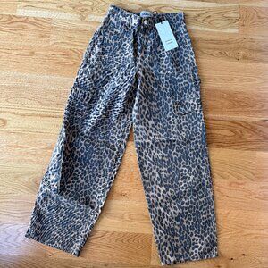 Damson Madder Leopard Cargo Trousers – UK 8 / US 4 (New With Tags)